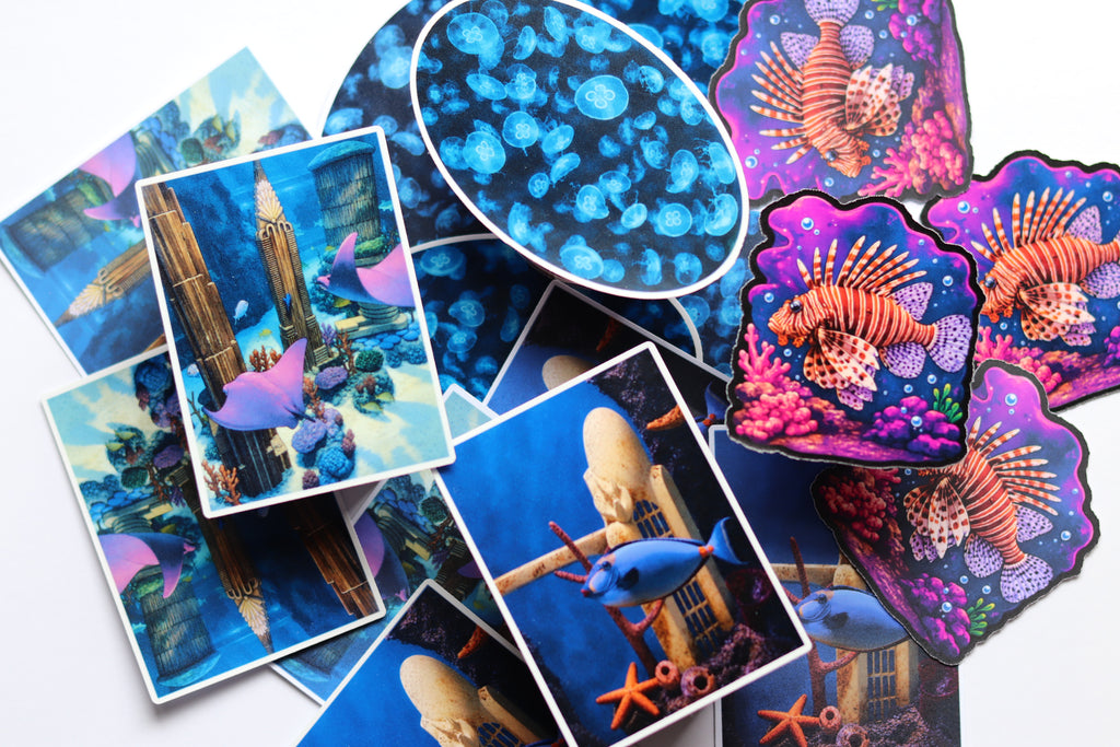 Blue Escape Collection (4 Stickers)