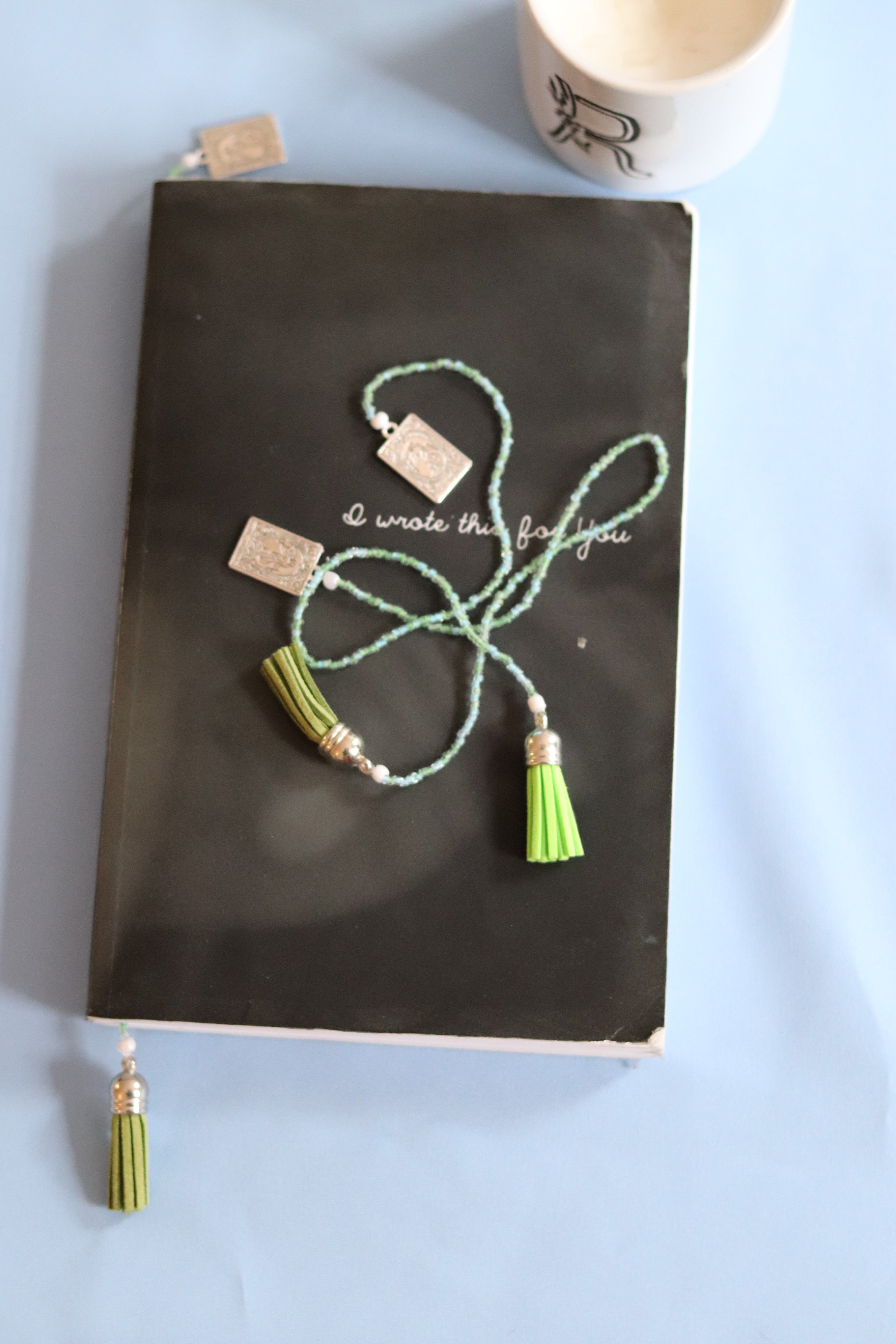 The world Beaded Book Mark
